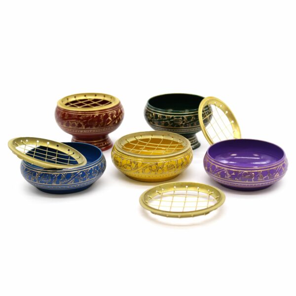 Chakra Charcoal Incense Jar - Solar Plexus - Image 3