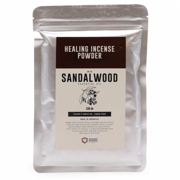 Healing Incense Powder - Sandalwood 100gm - Image 2