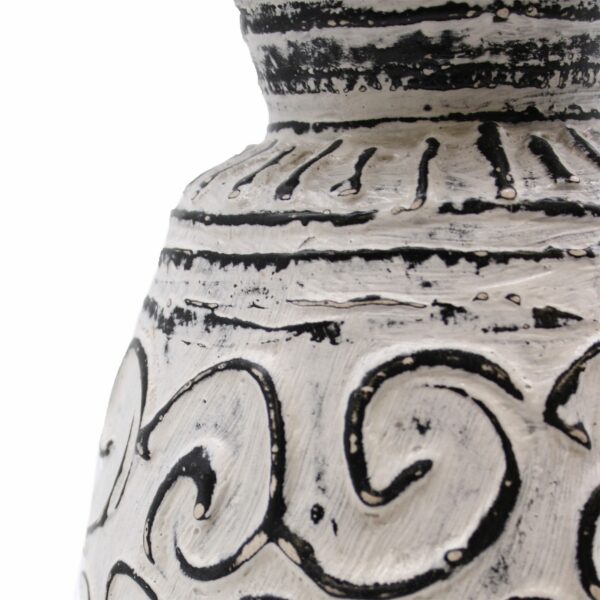 Swirls Shaped Vase - Cream - Image 2