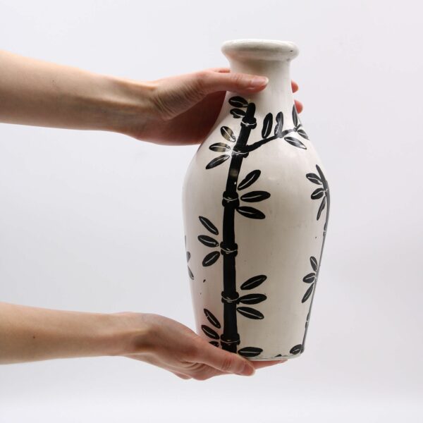 Bamboo Motif Shaped Vase - Natural - Image 5
