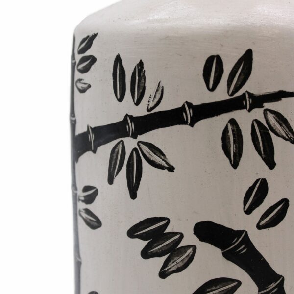 Bamboo Motif Straight Vase - Natural - Image 5