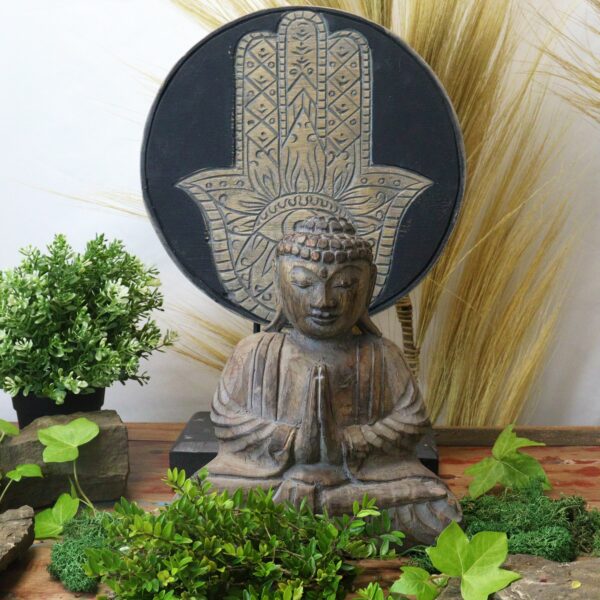 Buddha Feng Shui Set - Hamsa - Grey - Image 5
