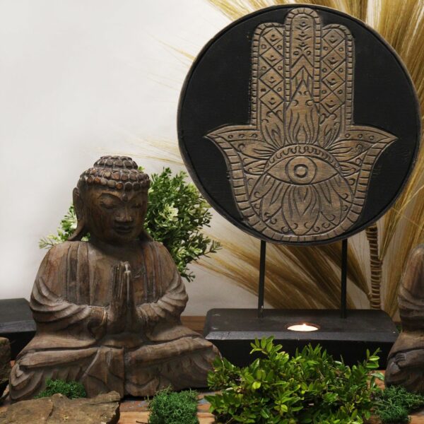 Buddha Feng Shui Set - Hamsa - Grey - Image 7