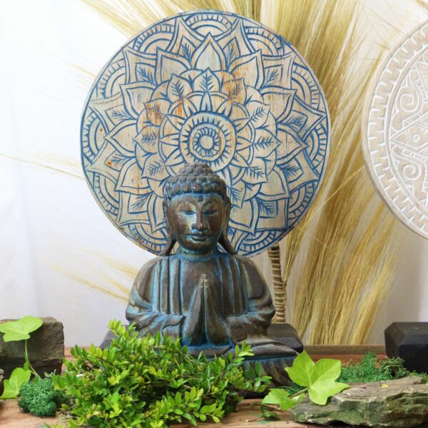 Buddha Feng Shui Set - Flower Mandala - Blue - Image 5