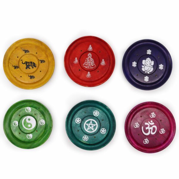 Assorted Design Incense Plates - Image 2