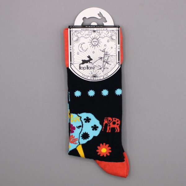 Hop Hare Bamboo Socks S/M - Cosmic Elephant  - Image 4