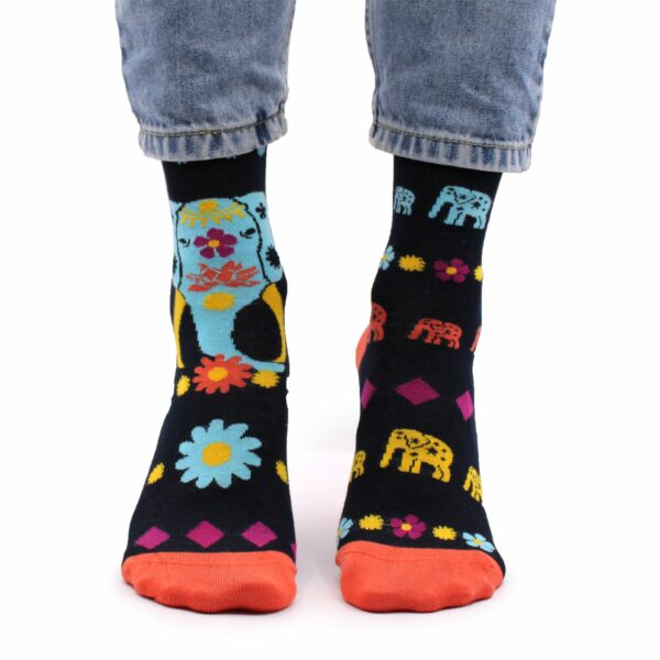 Hop Hare Bamboo Socks S/M - Cosmic Elephant  - Image 5
