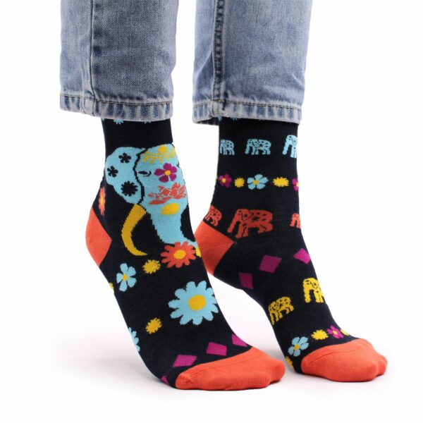 Hop Hare Bamboo Socks S/M - Cosmic Elephant  - Image 6