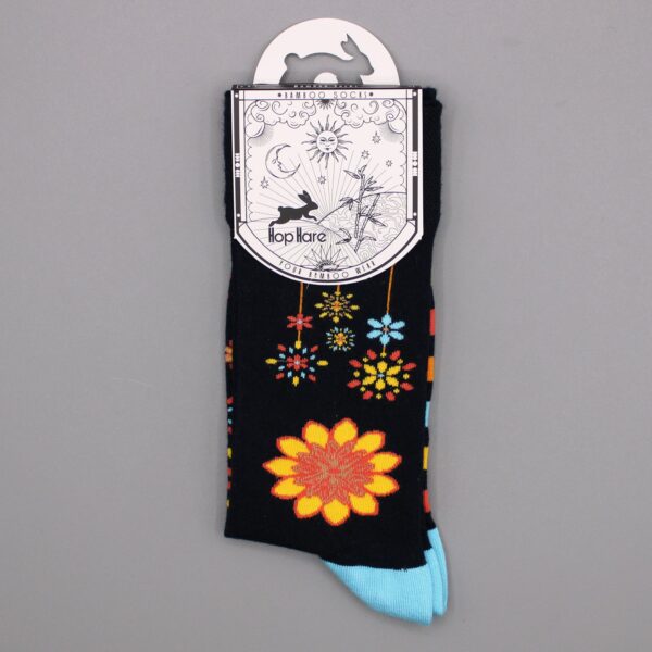 Hop Hare Bamboo Socks S/M - Mandala Flowers - Image 4