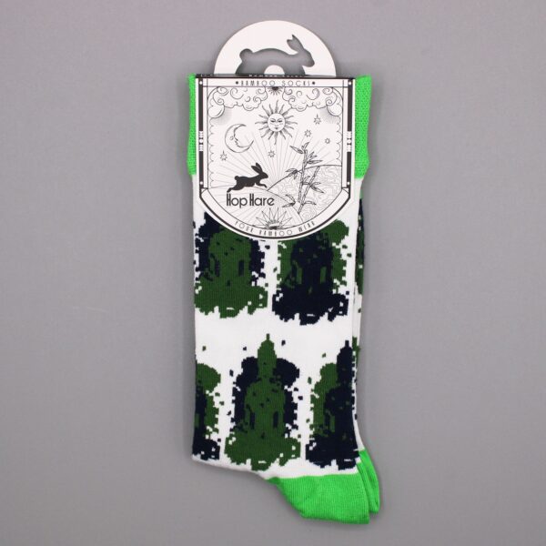 Hop Hare Bamboo Socks S/M - Bali Buddha - Image 4