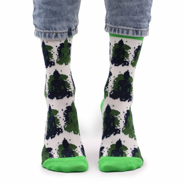 Hop Hare Bamboo Socks S/M - Bali Buddha - Image 5