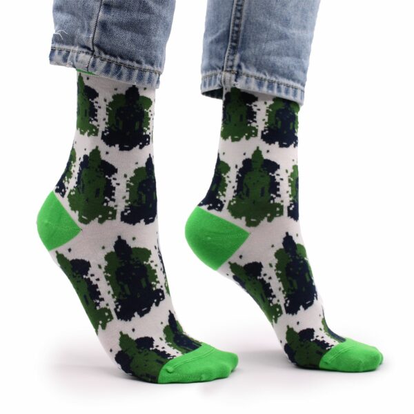 Hop Hare Bamboo Socks S/M - Bali Buddha - Image 6