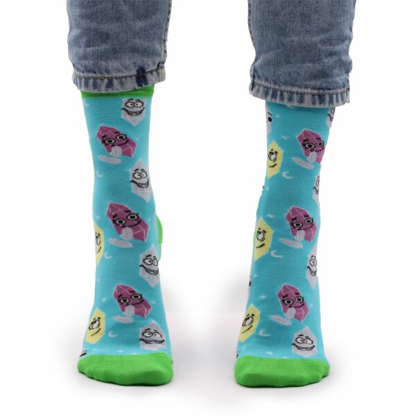 Hop Hare Bamboo Socks S/M - Lucky Gemstones - Image 5