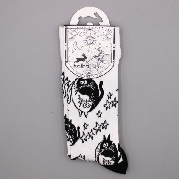 Hop Hare Bamboo Socks S/M - Ying Yang - Image 4