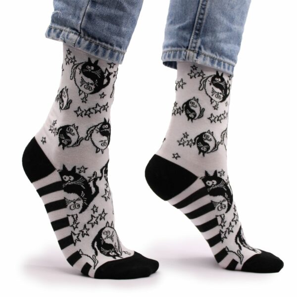 Hop Hare Bamboo Socks S/M - Ying Yang - Image 6