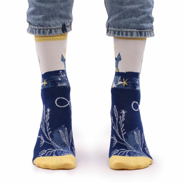 Hop Hare Bamboo Socks S/M - Midnight Cat - Image 5