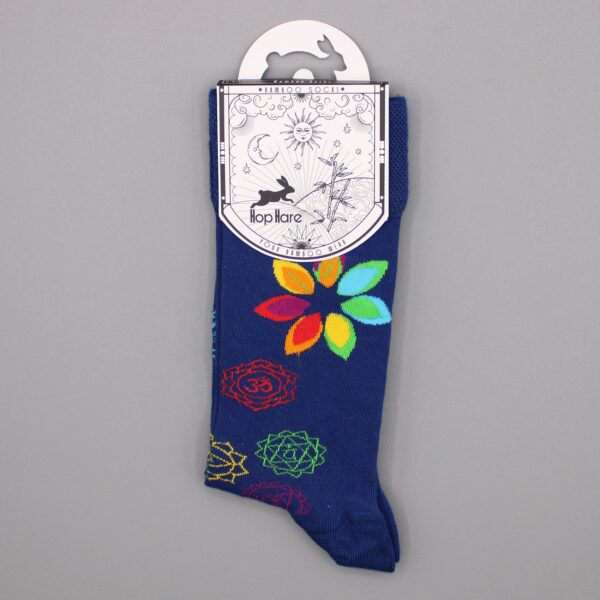 Hop Hare Bamboo Socks S/M - Rainbow Chakra - Image 4