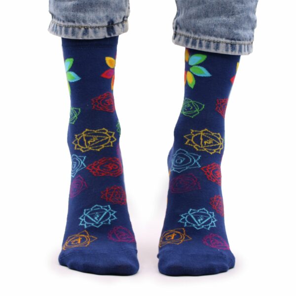 Hop Hare Bamboo Socks S/M - Rainbow Chakra - Image 5