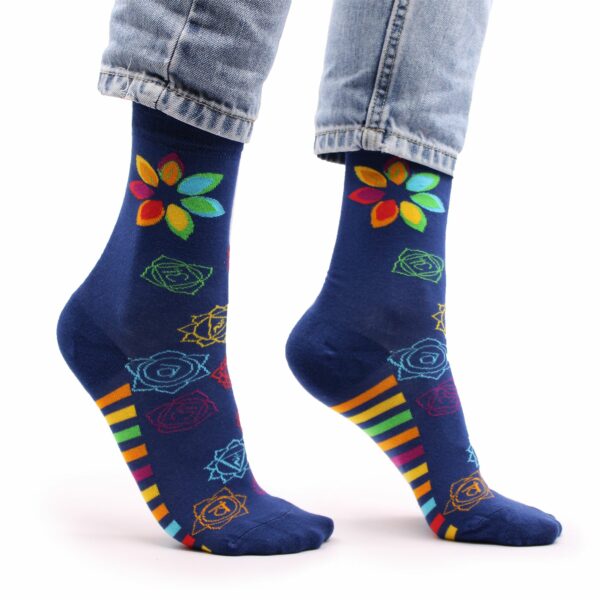 Hop Hare Bamboo Socks S/M - Rainbow Chakra - Image 6