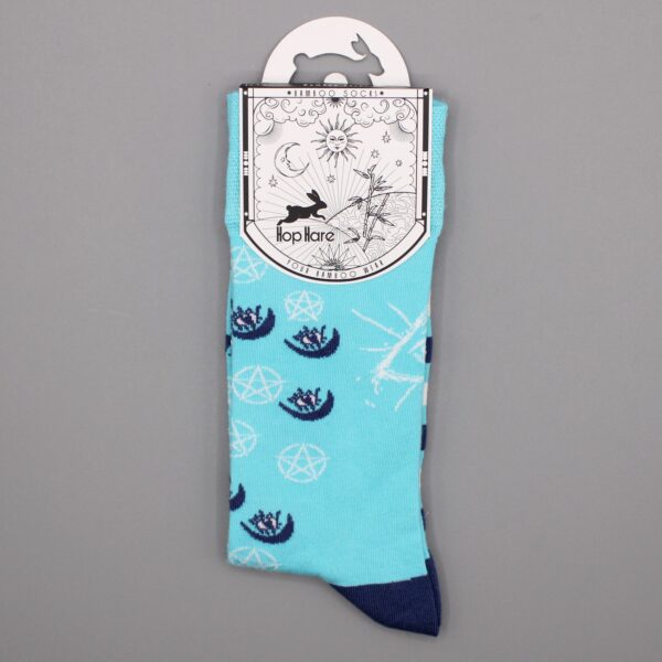 Hop Hare Bamboo Socks S/M - Pentagram and Evil Eye - Image 4