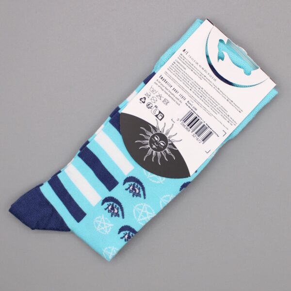 Hop Hare Bamboo Socks S/M - Pentagram and Evil Eye - Image 5