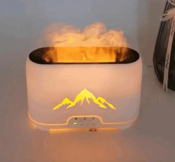 Himalayas Aroma Diffuser - USB-C - Remote control - Flame Effect - Image 2