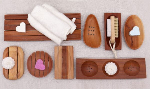 Classic Mahogany Soap Dish - Oval - Image 5