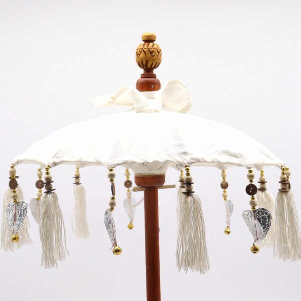 Bali Home Decor Parasol - Canvas - Natural- 40cm - Image 4