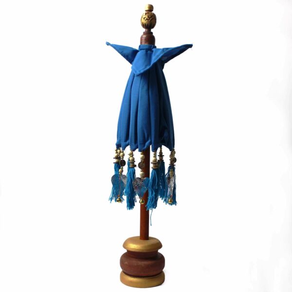 Bali Home Decor Parasol - Cotton - Turquoise- 40cm - Image 2