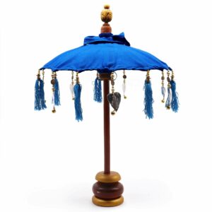 Bali Home Decor Parasol - Cotton - Blue- 40cm
