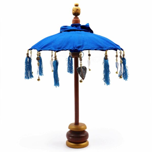 Bali Home Decor Parasol - Cotton - Blue- 40cm