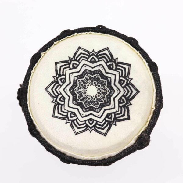 Mandala Wide Top Djembe Drum - 15cm - Image 2