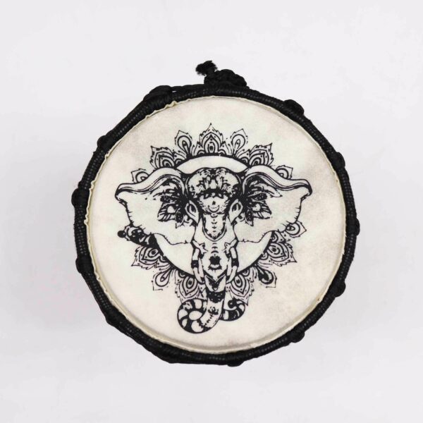 Elephant Wide Top Djembe Drum - 20cm - Image 2