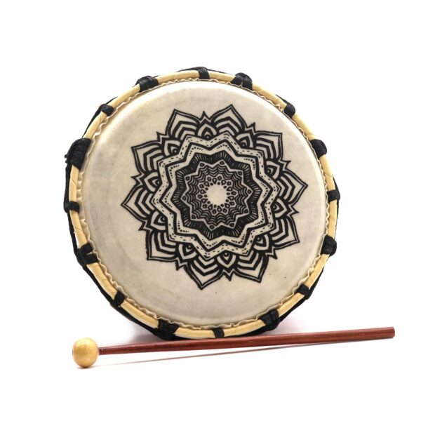 Mandala Shamanic Drum - 20cm - Image 4