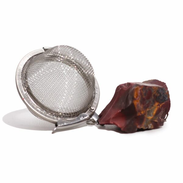 Raw Crystal Gemstone Tea Strainer - Mookaite - Image 6