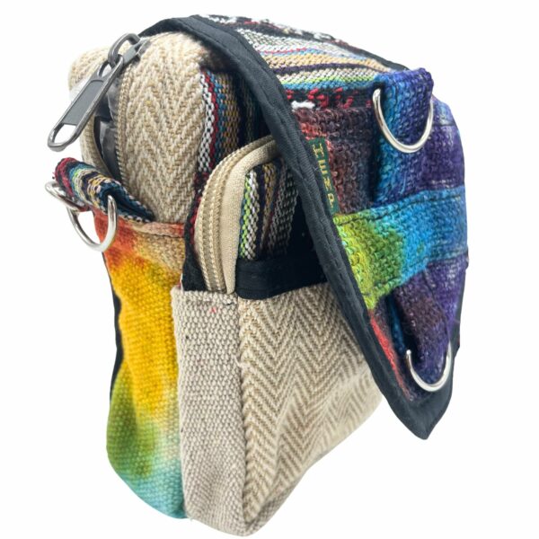 Tiedye Hemp Messenger Bag - Image 2