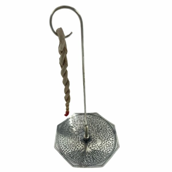 Rope Incense and Silver Plated Holder Set - Tree of Life - Image 4