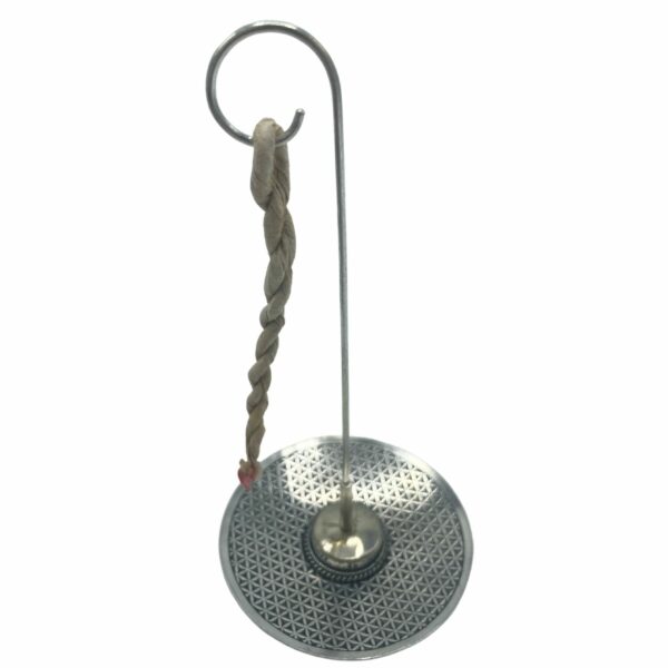 Rope Incense and Silver Plated Holder Set - Flower of Life - Image 3
