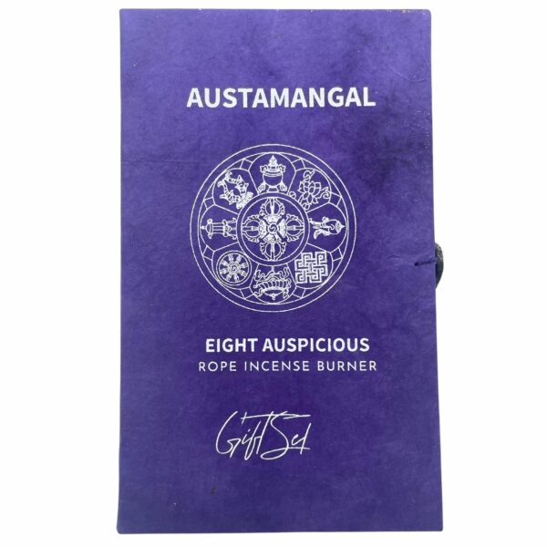 Rope Incense and Silver Plated Holder Set - Astamangal - Image 4