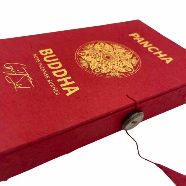 Rope Incense and Silver Plated Holder Set - Pancha Buddha - Image 6