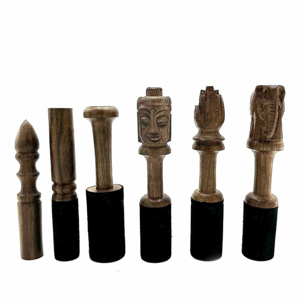 Wooden Stick - 14cm  - Buddha Carving - Image 2