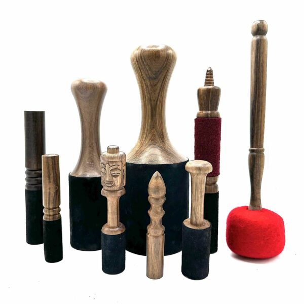 Wooden Stick - 14cm  - Buddha Carving - Image 3