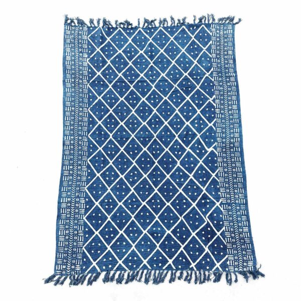 Handmade Indigo Throw - 170x120cm - Midnight Heerak - Image 2