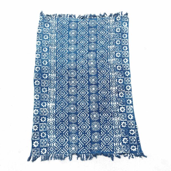 Handmade Indigo Throw - 170x120cm - Desi Stripes - Image 2