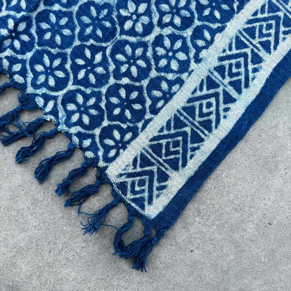 Handmade Indigo Runner - 170x60cm - Madjid Tiles - Image 3