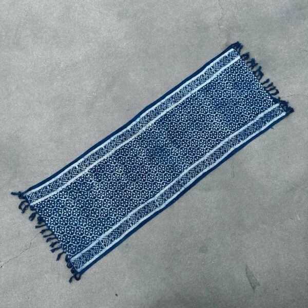 Handmade Indigo Runner - 170x60cm - Madjid Tiles - Image 4