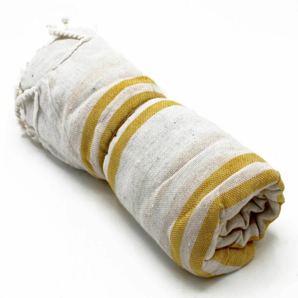 Hamman Spa Towel - Sunrise Yellow - 90x170cm - Image 3