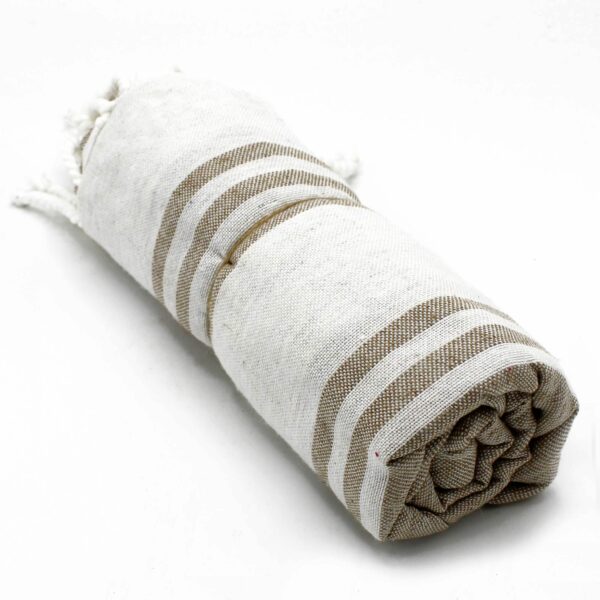 Hamman Spa Towel - Sand- 90x170cm - Image 3