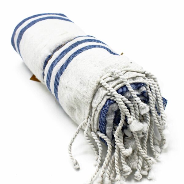Hamman Spa Towel - Ocean Blue - 90x170cm - Image 2