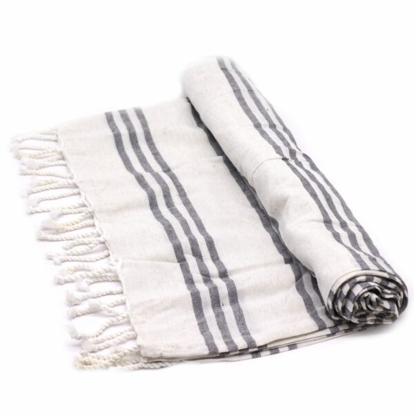 Hamman Spa Towel - Charcoal - 90x170cm - Image 7